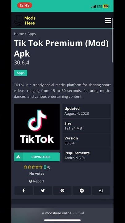 sites com app mod｜Pesquisa do TikTok