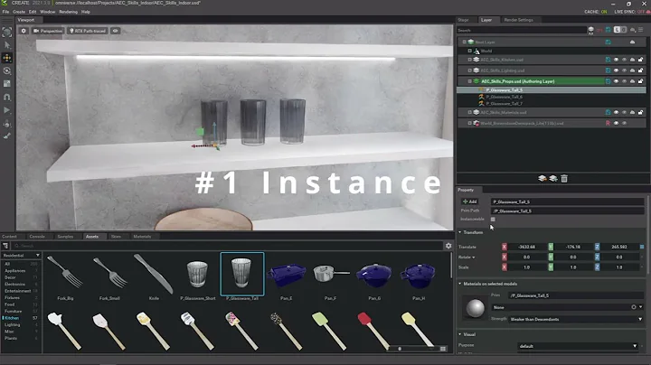 Omniverse: Instance, Duplicate, Duplicate all layers.