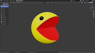 Blender Tutorial - Pacman mouth animation