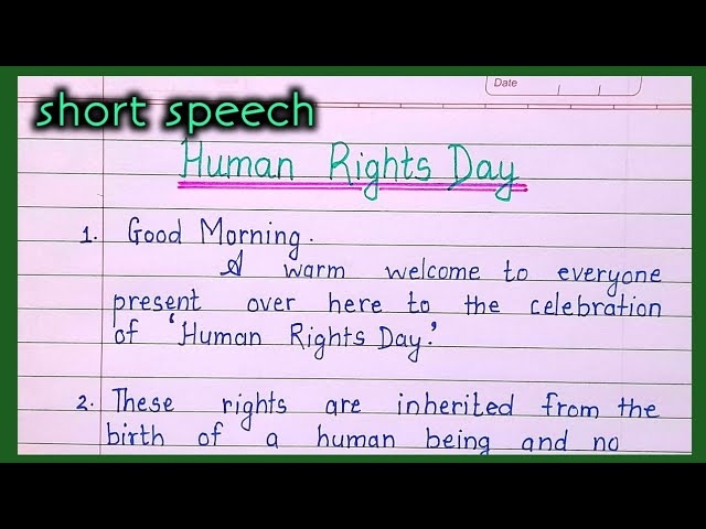 speech on human rights in hindi