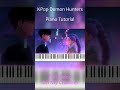 Rumi & Jinu - Free (part 1) (KPop Demon Hunters) | Piano Tutorial #shorts #piano  #pianotutorial