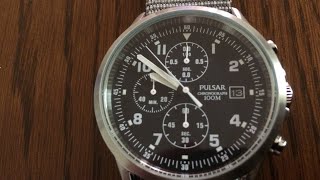 【40代サラリーマンV log（俺の腕時計）】       #気に入って使っている腕時（pulsar military chronograph）  #セイコー  #パルサー  #ミリタリークロノグラフ