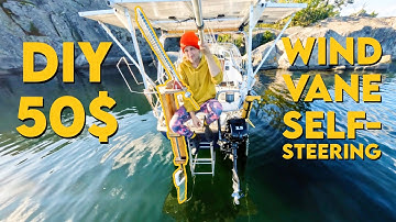 50$ DIY Self-steering Wind-Vane for my Sailboat