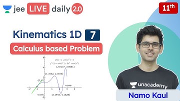 JEE: Kinematics 1D L7 | Calculus based Problem | Unacademy JEE | IIT JEE Physics | Namo Kaul