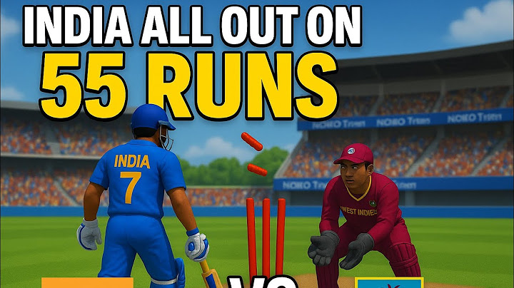 India All Out for Just 55 Runs Against West Indies | Shocking Collapse!