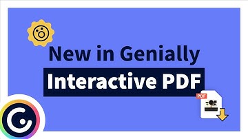 New in Genially: Download an interactive PDF