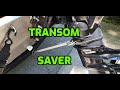 Transom Saver Install - Lowe Skorpion - Mercury 30 HP 4 Stroke