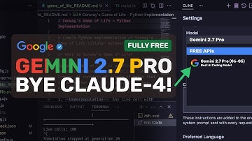 Gemini 2.7 Pro (06-05) + Free APIs + Cline, Roo: This UPGRADED Gemini 2.5 PRO Model is VERY INSANE!