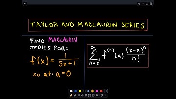 📚 Maclaurin Series Expansion for 1/(5x + 1) and Third-Degree Taylor Polynomial 📚