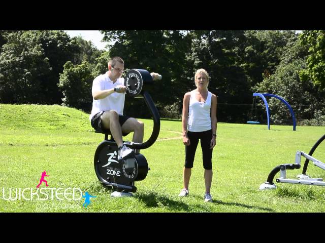 High River Outdoor Fitness Park demonstration 