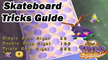 Spyro 3: Year Of The Dragon - Skateboard Tricks Guide