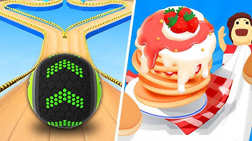 Going Balls | Pancake Run - All Level Gameplay Android,iOS - NEW APK MEGA UPDATE