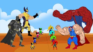Evolution of SPIDER-MAN, SUPERMAN Vs Evolution of WOLVERINE, BLACK PANTHER 2 | SUPER HEROES MOVIES