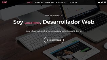 Portfolio completo responsive - Paso a Paso - HTML CSS JAVASCRIPT