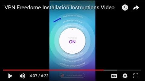 VPN   Freedome Installation Instructions Video