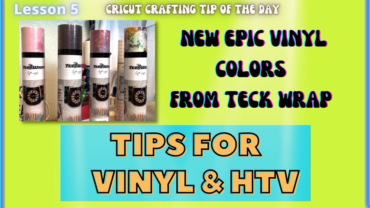 TeckWrap Craft Matte Adhesive Vinyl Decals - Conquer Your Cricut, Cameo &  ScanNCut Confusion!