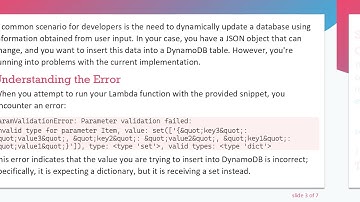 How to Handle Unknown JSON with AWS Lambda and DynamoDB for Dynamic Database Updates