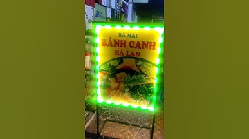 BẢNG HIỆU BÁNH CANH VIỀN ĐÈN LED #3d #chunoi3d #3dbanghieu #3ddecor