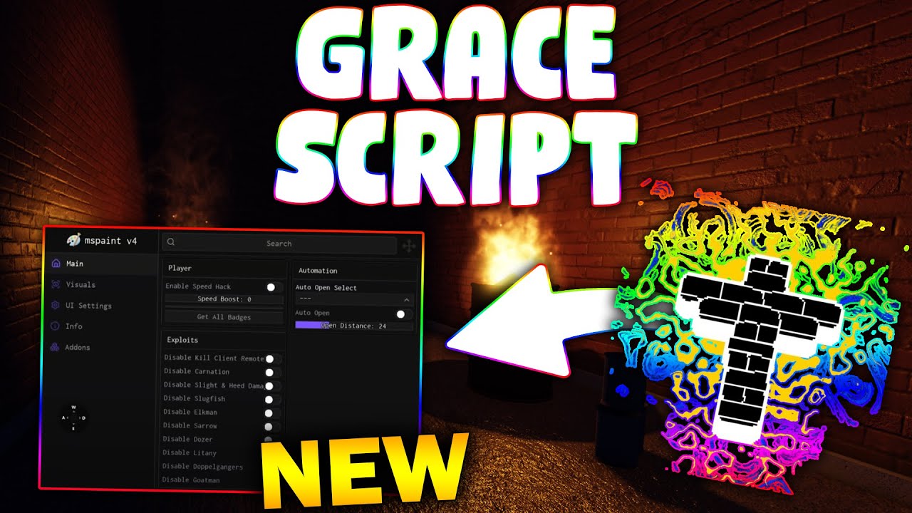 *NEW* Grace Script (PASTEBIN 2025) (FULL BRIGHT, ESP, NOCLIP, GOD MODE ...