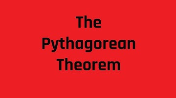 The Pythagorean Theorem: A Review and Guided Practice for the Math Knowledge Subtest of the ASVAB