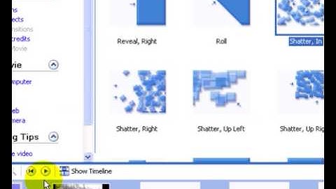 Windows Movie Maker Video Editing