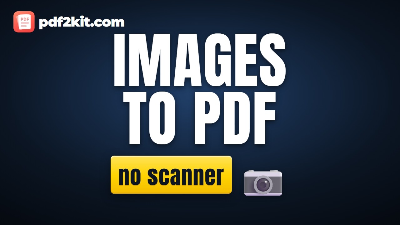 How to turn images into one PDF, free, no scanner