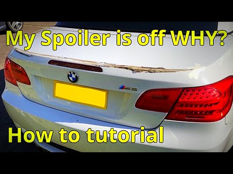 Video: ¿Cómo se quita un spoiler de un coche?