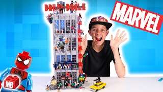 Lego MARVEL DAILY BUGLE Spiderman Set! Build Review Huge Epic Lego Set!