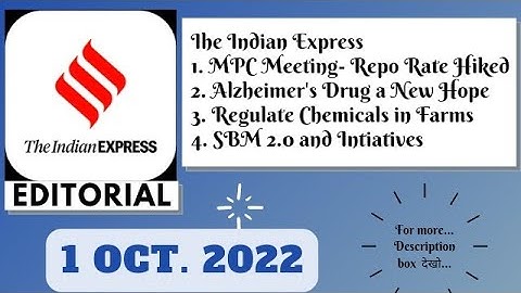 1st October 2022 | Gargi Classes The Indian Express Editorials & Idea Analysis | By R.K. Lata