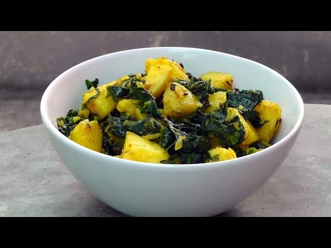 indian-potatoes-with-spinach---aloo-palak---vegan-vegetarian-recipe