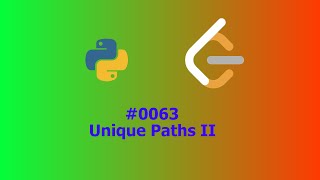 No Sound Leetcode 63: Unique Paths II
