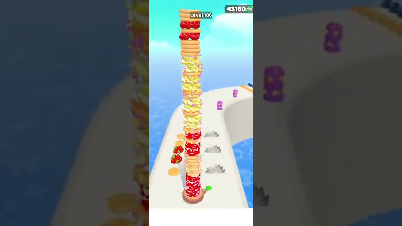Max Level Pro Pancake Run - Gameplay  All Levels (Android, iOS) Shorts # 186