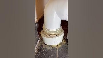 Fixing a leaking toilet pan connector! #plumbing #diy #howto #subscribe #youtubeshorts #asmr