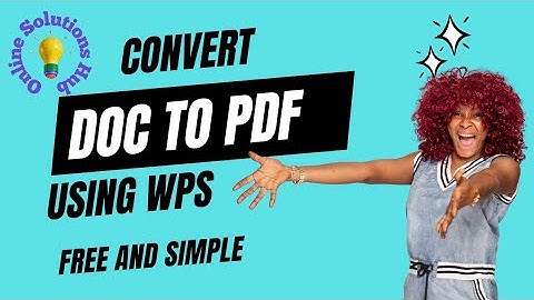 How to Convert DOC to PDF Using WPS Office | Quick guide @FREELINKSTECH