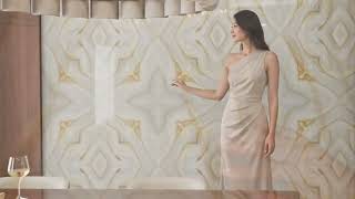 𝐈𝐥𝐚𝐲 𝐆𝐨𝐥𝐝𝐞𝐧| 600X1200 Endless Glossy Tile Luxury Tile Design Orkay Tiles