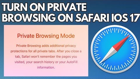 How to Turn on Private Browsing on Safari in iPhone (iOS 17) | Safari Private Browsing