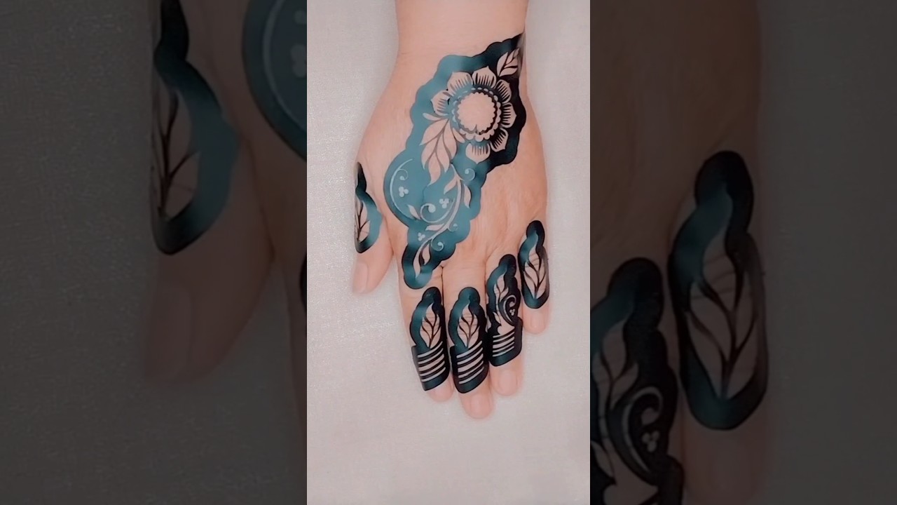 beautiful sticker mehndi design #short