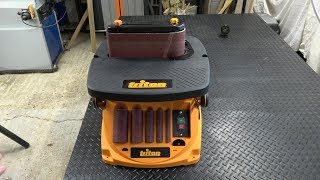 Triton Oscillating Spindle & Belt Sander - Review and demonstration.  A great bit of kit!