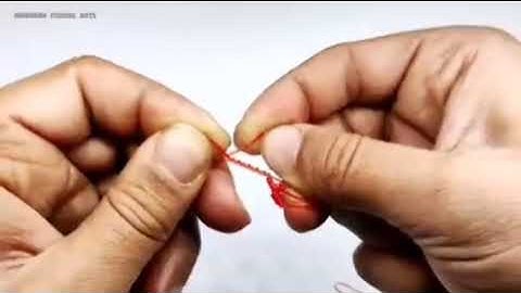 How to make a chain of fishing hooks with two hooks