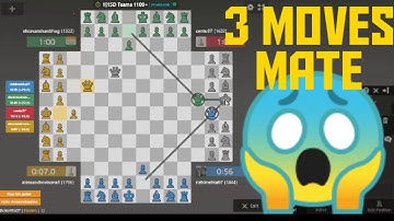 4 Player Chess (Team)| Mate in 3 moves| 4 player chess Tactics and Tutorial | beginner Guide!