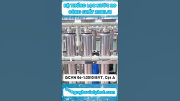 Hệ Thống Lọc Nước RO Công Suất 2000L/H Tại Quảng Ninh #shorts #locnuocro