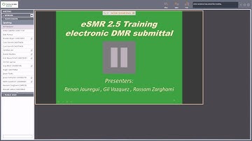 eSMR 2 5 Training Video 2016