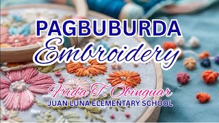 EPP 5 - QUARTER 3 FCS - Embroidery (Pagbuburda)