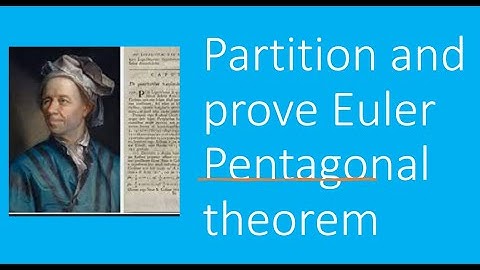Partition and Prove Euler Pentagonal theorem