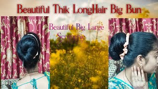 Without anycliping verythickhealthy LongHair Make it bigbun and Bigscrunchie#viral#beautifullonghair