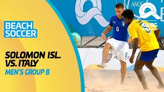 Beach Soccer - Solomon Islands vs Italy | Men's Group B Match | ANOC World Beach Games Qatar 2019 | screenshot 5