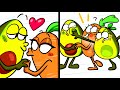 Crazy Ex-Girlfriend on My Date! Funny Cartoon by Avocado Couple