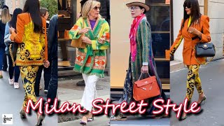 : Italian Street Style | Milan Spring Fashion Walk 2024 & Outfit Ideas | Sidewalk Milan #streetstyle