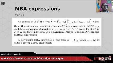 #HITBLockdown002 D2T2 - A Review of Modern Code Deobfuscation Techniques - Arnau Gamez Montolio