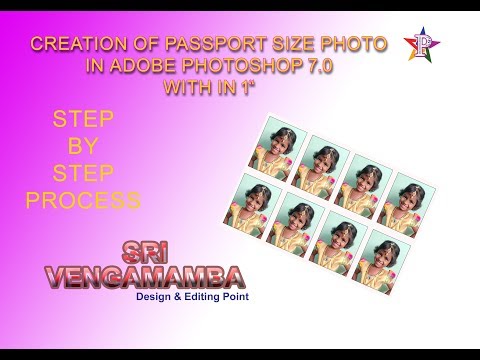 Creation Of Passport Size Photos in Adobe Photoshop . Within "